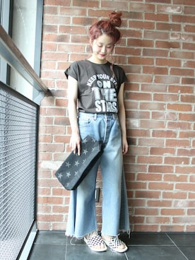 「TEMBEA（テンベア）のアイテム」を使った、asanoさん（レディース・158cm）の夏コーディネート