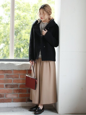 「BIANCA（ビアンカ）のアイテム」を使った、asanoさん（レディース・158cm）の秋コーディネート