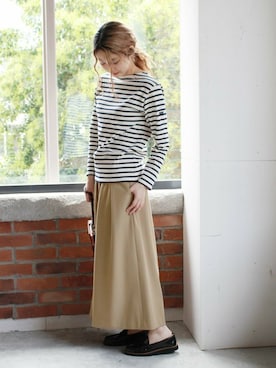 「BIANCA（ビアンカ）のアイテム」を使った、asanoさん（レディース・158cm）の秋コーディネート