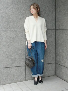 asanoさん（レディース・158cm）の秋コーディネート