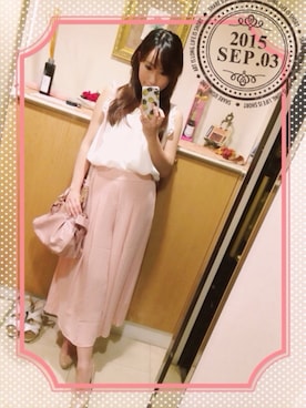 「tocco（トッコ）のアイテム（パンツ）」を使った、yuiriさん（レディース・154cm）の秋コーディネート