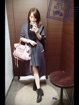 「tocco（トッコ）のアイテム（ジャケット/アウター）」を使った、yuiriさん（レディース・154cm）の秋コーディネート