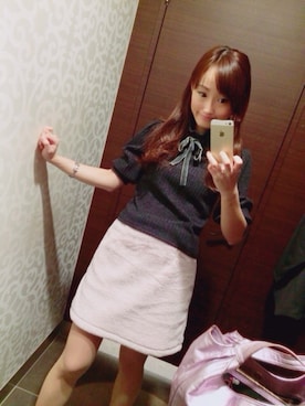 「モコモコスカート」｜yuiriさん（レディース・154cm）の秋コーディネート