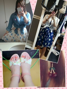 「アイテム（ピアス（両耳用））」を使った、茉夏ですさん（レディース・157cm・10代）の夏コーディネート