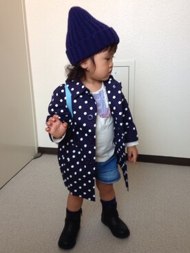 「babyGAP（babyGAP）のアイテム（シューズ）」を使った、Hanaさん（キッズ・90cm）の秋コーディネート