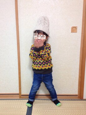 Hanaさん(キッズ・90cm)の冬コーディネート