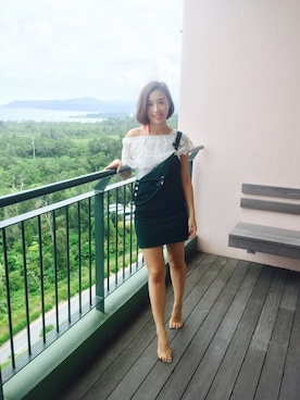 「travel」｜「アイテム（水着）」を使った、つばめさん（レディース・163cm）の秋コーディネート