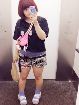 「MONSTER DROPS（モンスタードロップス）のアイテム」を使った、あおいさやかさん（レディース・153cm）の秋コーディネート