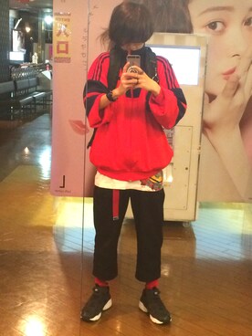 「アイテム（ジャージ）」を使った、もんたさん（メンズ・163cm・10代）の春コーディネート