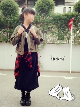 「MARNA（マーナ）のアイテム」を使った、kurumi.Nさん（レディース・158cm）の春コーディネート