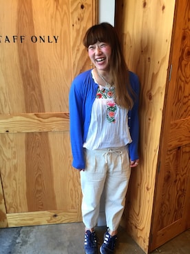 「白パン」｜coen ナガタさん（レディース・163cm）の春コーディネート