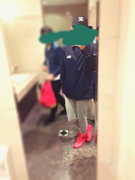 「STUSSY（ステューシー）のアイテム（マウンテンパーカー）」を使った、Sさん（メンズ・183cm）の秋コーディネート