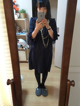 「Michal Negrin（ミハエル ネグリン）のアイテム（ピアス（両耳用））」を使った、makibakoさん（レディース・156cm）の冬コーディネート
