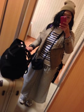 「空ku（クウ）のアイテム」を使った、syktkuchさん（レディース・156cm）の秋コーディネート