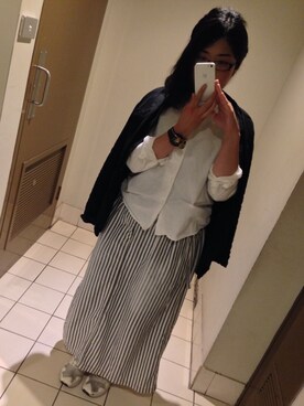 「pas de calais（パドカレ）のアイテム（ジャケット/アウター）」を使った、syktkuchさん（レディース・156cm）の秋コーディネート