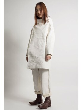 「GUIDI（グイディ）のアイテム」を使った、Medium Rare HKさん（レディース・163cm）の秋コーディネート