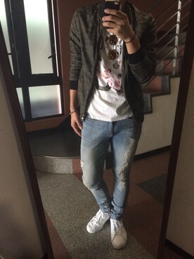 「COLORS（カラーズ）のアイテム」を使った、とちまるさん（メンズ・176cm）の秋コーディネート