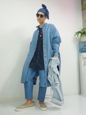 「アイテム（バレエシューズ）」を使った、K.A.I. (RADD LOUNGE)さん（メンズ・173cm）の秋コーディネート