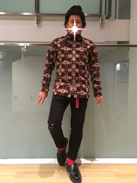 「N.HOOLYWOOD（N.ハリウッド）のアイテム（タンクトップ）」を使った、Sh!ng☆ さん（メンズ・163cm）の秋コーディネート