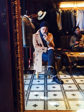 「menswear」｜송지명さん（メンズ・178cm）の冬コーディネート