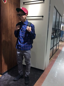 「LEE」｜シバタさん（メンズ・168cm）の春コーディネート