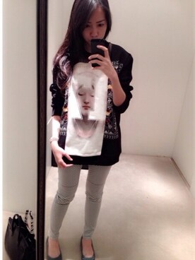 「アイテム（その他シューズ、グレー系）」を使った、Nezi Windy さん（レディース・165cm）の冬コーディネート