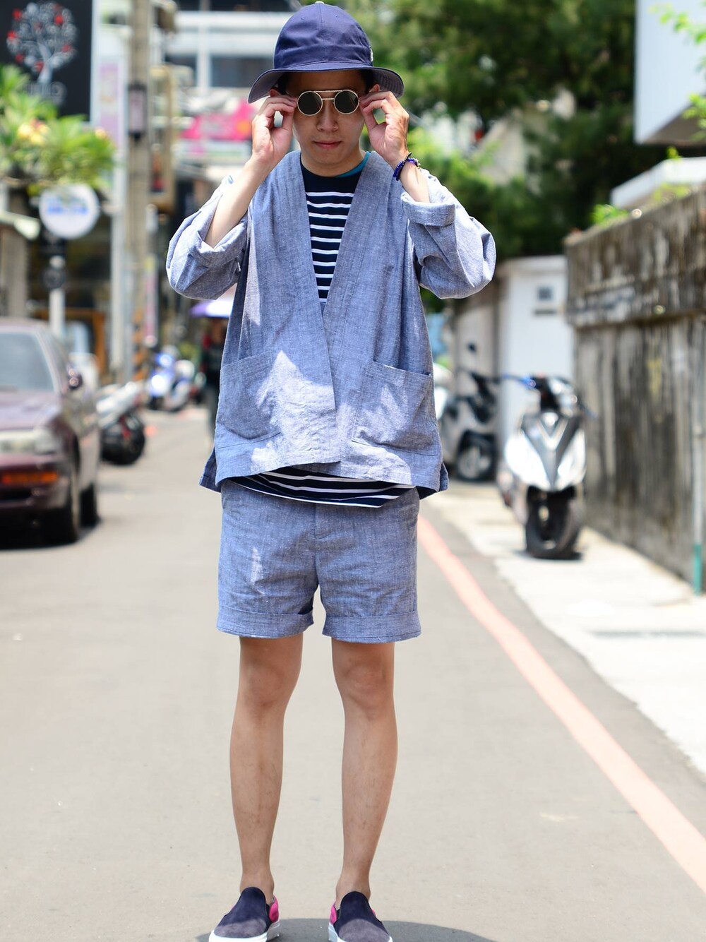 「VOTEMAKENEWCLOTHES、plain-me、amb」｜「VOTE MAKE NEW CLOTHESのVOTE BB HAT（その他、その他）」を使った、plain-me_tcさん（メンズ・175cm）の春コーディネートの1枚目の写真
