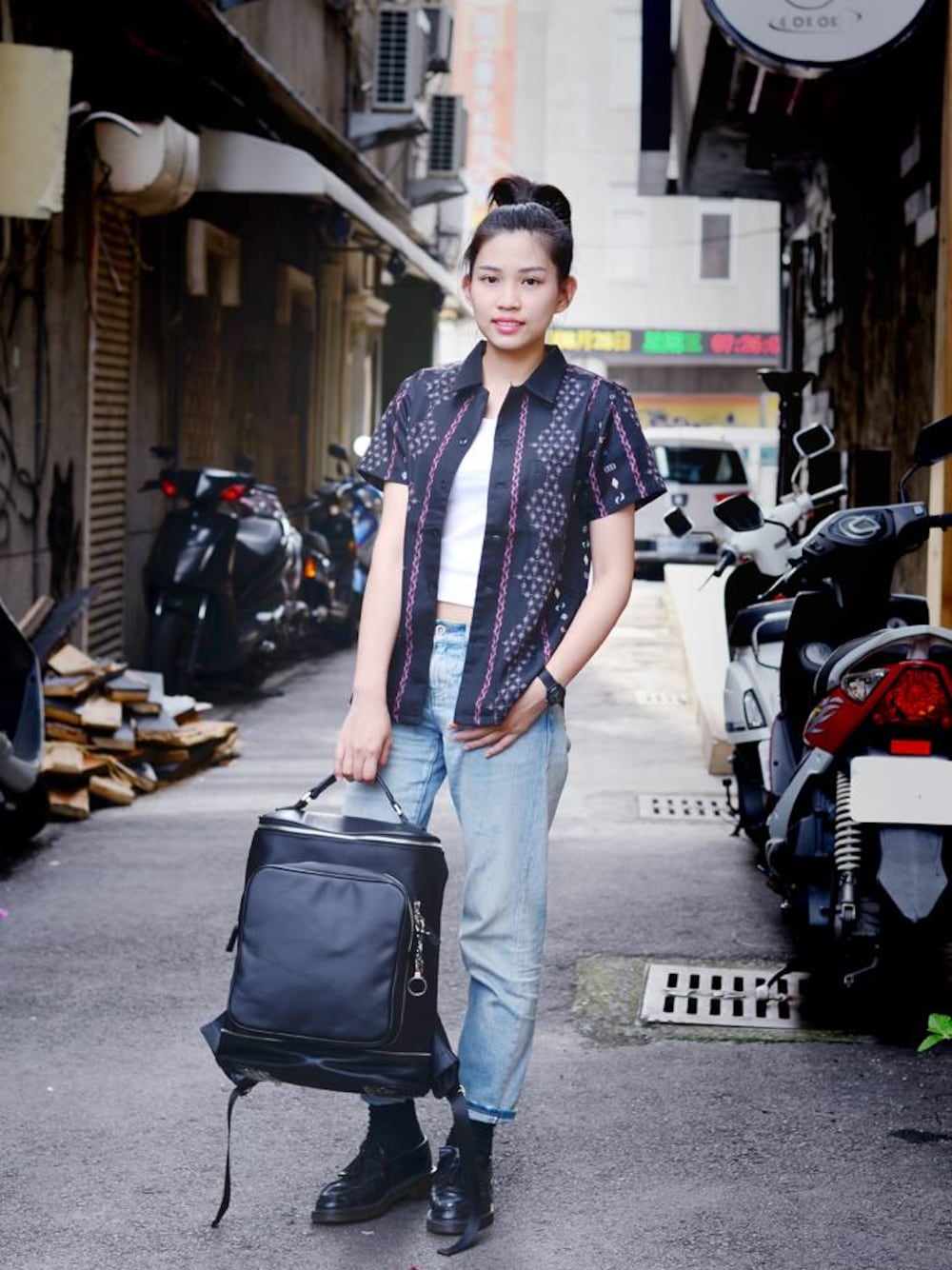「plain-me、hypnotic ace」｜「Hypnotic AceのJacques圖紋襯衫（その他、その他）」を使った、plain-me_tcさん（メンズ・160cm）の夏コーディネートの1枚目の写真