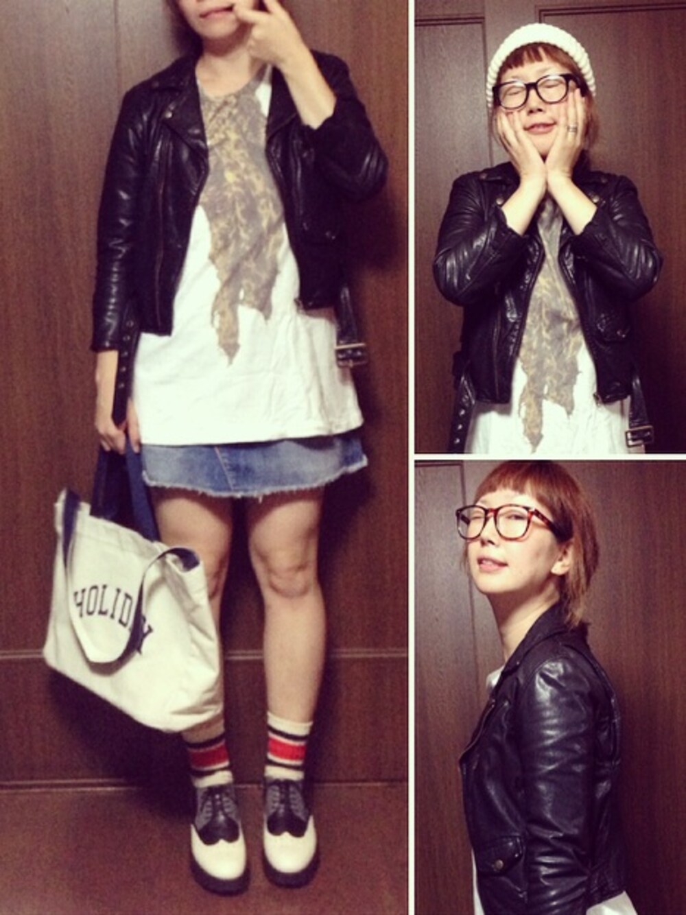 ブラック系のドレスシューズ、ブルー系のトートバッグ、ホワイト系のワンピースを着用したレディースの夏コーディネートの1枚目の写真