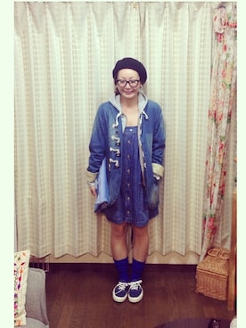 「ルーズソックス」｜「アイテム（その他アウター）」を使った、ichime ＊ kさん（レディース・157cm）の秋コーディネート