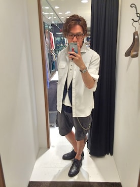 「HALB（ハルプ）のアイテム（パンツ）」を使った、ナカさん（メンズ・165cm）の春コーディネート