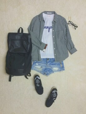 「HARE（ハレ）のアイテム（ピアス（両耳用））」を使った、ｙ ａ ｎ ｎ °さん（レディース・154cm）の春コーディネート