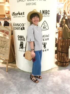 「もはや夏コーデ」｜coen  つるおかさん（レディース・150cm）の春コーディネート