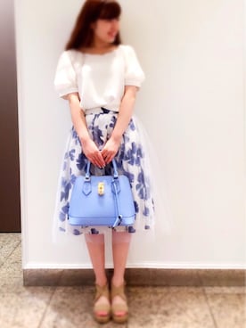 「tocco（トッコ）のアイテム（スカート）」を使った、Jessie   ☺︎さん（レディース・151cm）の夏コーディネート