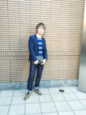 「アイテム（ハンドバッグ）」を使った、しゅーじさん（メンズ・170cm）の冬コーディネート