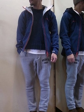 「ハンドメイドニット」｜gigileさん（メンズ・180cm）の秋コーディネート