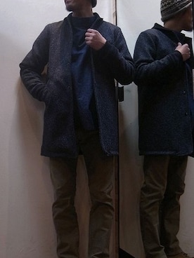 「Jackman（ジャックマン）のアイテム（ジャケット/アウター）」を使った、gigileさん（メンズ・180cm）の冬コーディネート