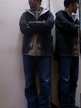 「Rab（ラブ）のアイテム」を使った、gigileさん（メンズ・180cm）の冬コーディネート