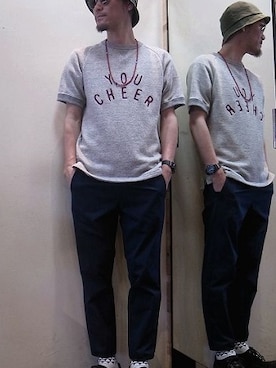 「ACTS OF FAITH（アクツオブフェイス）のアイテム」を使った、gigileさん（メンズ・180cm）の春コーディネート