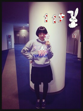「STUDY（スタディー）のアイテム」を使った、りーさん▲・°さん（レディース・157cm）の冬コーディネート