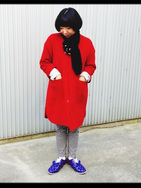 「STUDY（スタディー）のアイテム」を使った、りーさん▲・°さん（レディース・157cm）の冬コーディネート