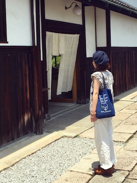 「n100（エヌワンハンドレッド）のアイテム」を使った、サトミィさん（レディース・156cm）の夏コーディネート