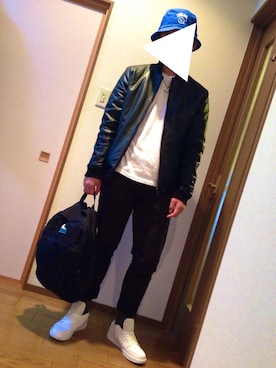 「アイテム（ブルゾン）」を使った、ミヤシタカズマさん（メンズ・173cm・10代）の冬コーディネート