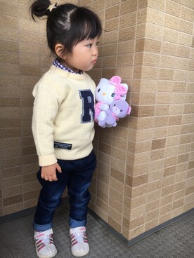 おしるこさん（キッズ・100cm）の冬コーディネート