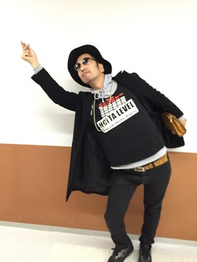 「アイテム（トレンチコート）」を使った、Masayangさん（メンズ・182cm・30代）の冬コーディネート