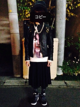 「GIVENCHY（ジバンシイ）のアイテム（スカート）」を使った、Ryu-taさん（メンズ・178cm）の秋コーディネート