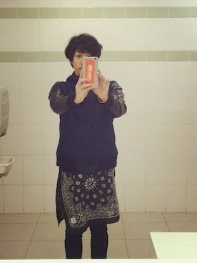 「cheap monday」｜「アイテム（その他アウター）」を使った、サカイショウゴさん（メンズ・165cm）の冬コーディネート