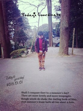 mkyさん（メンズ・170cm）の冬コーディネート