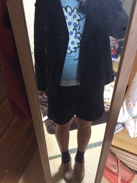 「PAGEBOY（ページボーイ）のアイテム（ピーコート）」を使った、mokoさん（レディース・156cm）の春コーディネート