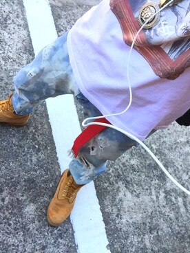 「STUSSY（ステューシー）のアイテム（Tシャツ/カットソー、ホワイト系）」を使った、Ko–heiさん（メンズ・168cm）の夏コーディネート